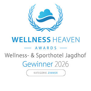 Wellness Heaven Award 2026 - 1. Platz Kategorie Zimmer - Wellnesshotel Jagdhof